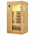 Infrared Sauna Built for Home Use, Low EMF Heating, Canadian Hemlock Wood, Bluetooth Speakers, Chromotherapy