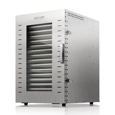 Commercial Food-Dehydrator Machine 16 Trays, 27.28Ft² Industrial-Dehydrator Large Capacity, 70ºf-190ºf Commercial Food-Dryer Machine, 1500W Meat Dryer for Fruit