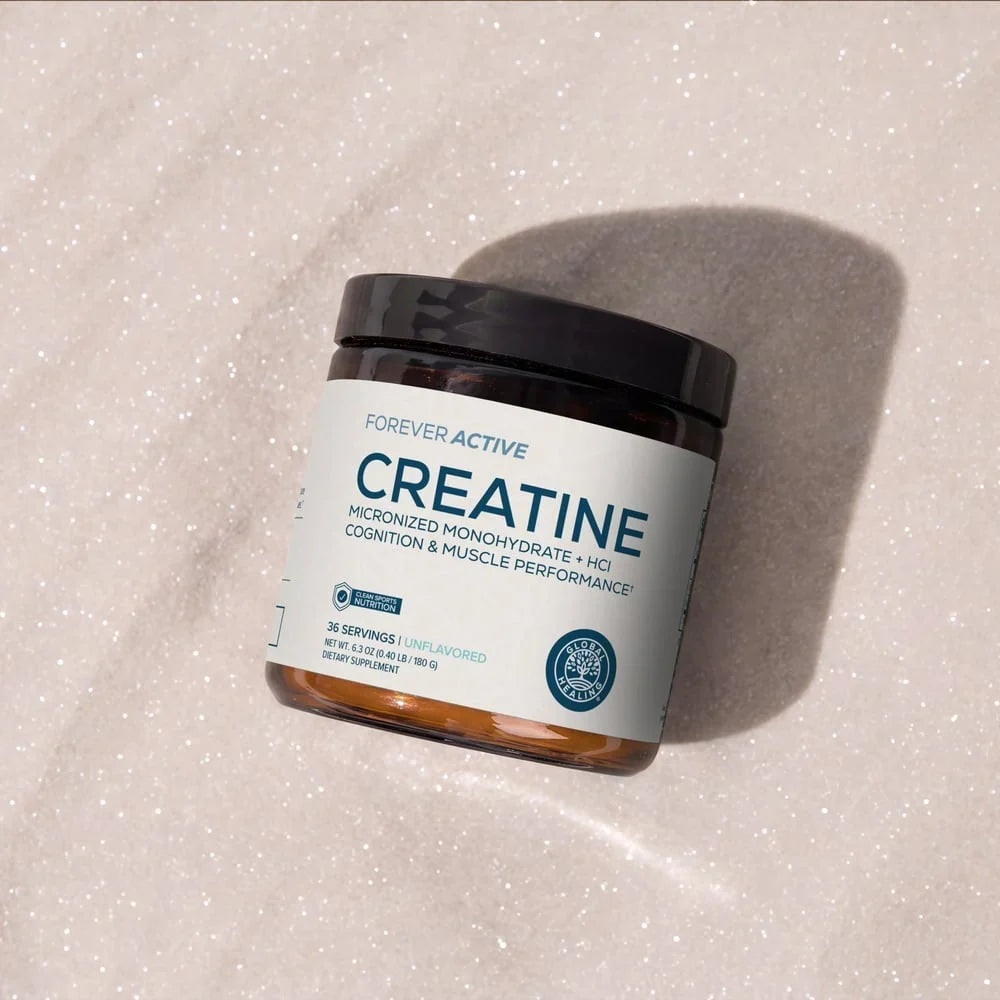 Creatine supplement jar included with the Echo Water bundle