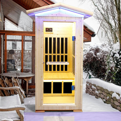 Single Person Spruce Far Infrared Sauna