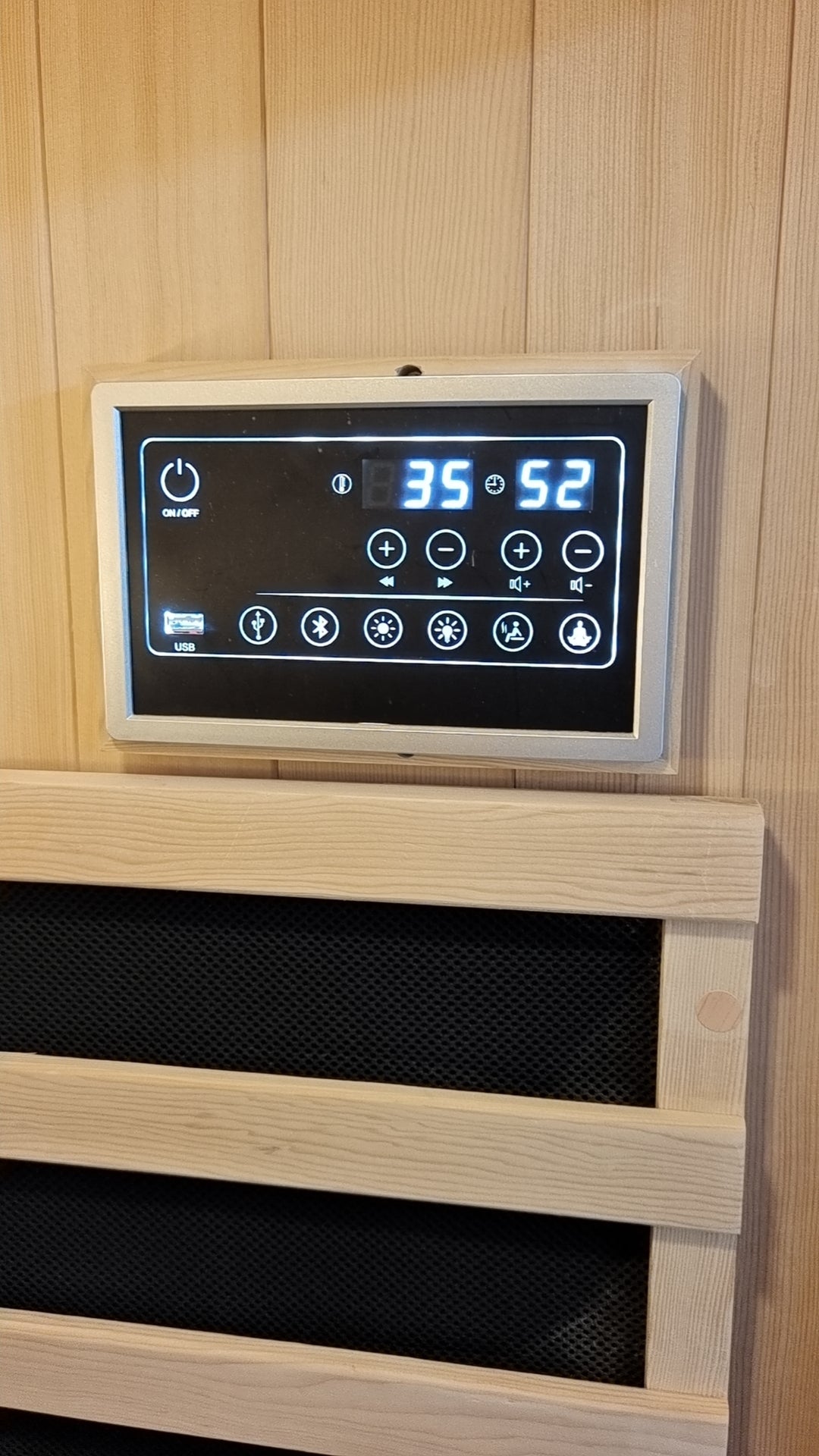 NiceBeam sauna digital temperature and timer control panel