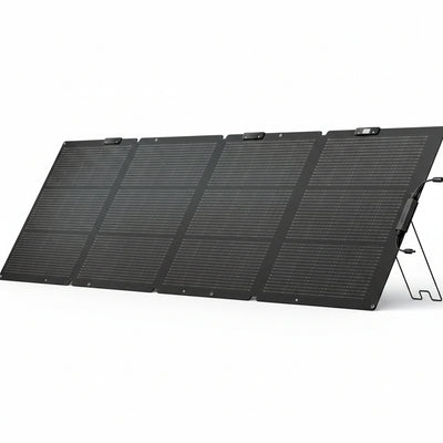 220 Watt Portable Solar Panel, IP68 Waterproof | 25% High Conversion Efficiency N-Type Solar Cell, Nextgen Foldable Solar Panel with Adjustable Kickstand for Camping RV