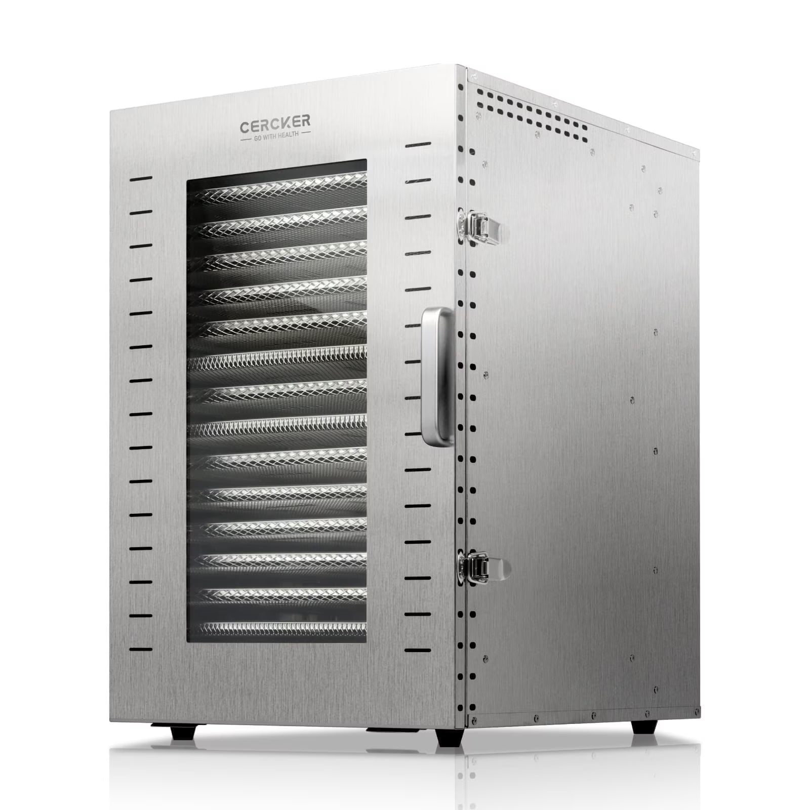 Commercial Food-Dehydrator Machine 16 Trays, 27.28Ft² Industrial-Dehydrator Large Capacity, 70ºf-190ºf Commercial Food-Dryer Machine, 1500W Meat Dryer for Fruit