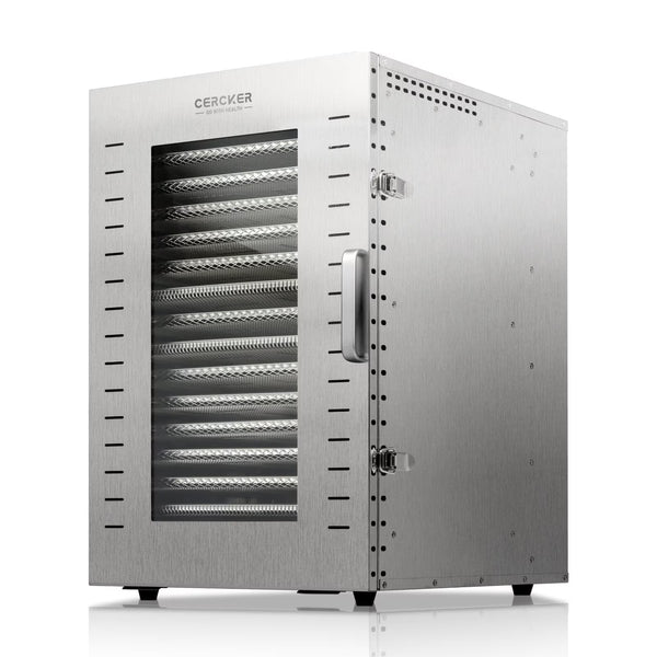 Commercial Food-Dehydrator Machine 16 Trays, 27.28Ft² Industrial-Dehydrator Large Capacity, 70ºf-190ºf Commercial Food-Dryer Machine, 1500W Meat Dryer for Fruit