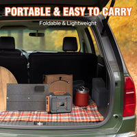 300-Watt Portable Solar Generator W/ Foldable 60-Watt Monocrystalline Solar Panel and 280Wh for Camping, RV, Outdoor Use