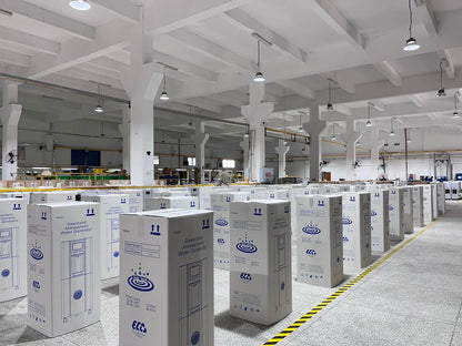 DewStand atmospheric water generators in the warehouse