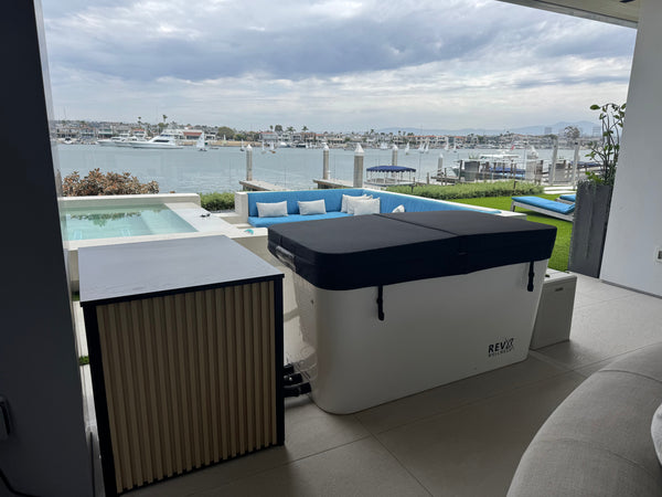 RevX Acrylic X Tub Cold Plunge with LUX 1.5HP Chiller and Filtration