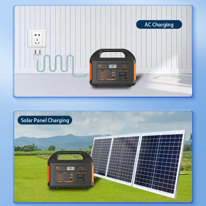 GaiaRay Portable Power Station 256Wh LiFePO4 Solar Generator For Camping