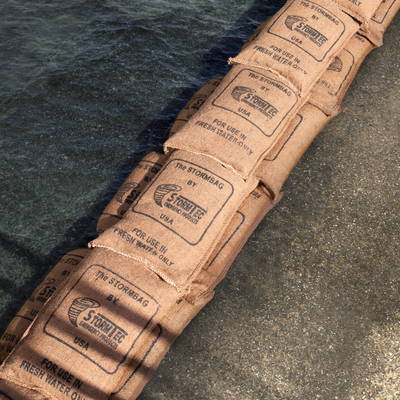 StormBag Sandless Flood Barrier Bags, Expands to 33 lbs, 10 to 250 Pack