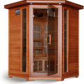 Infrared Sauna Built for Home Wellness, 3-Person Cedar Construction, 7 Carbon Heaters, Digital Controls