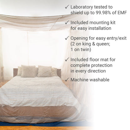 SYB Faraday bed canopy features list