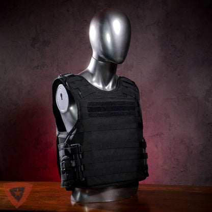 Citizen Armor SHTF tactical vest on a mannequin, side view
