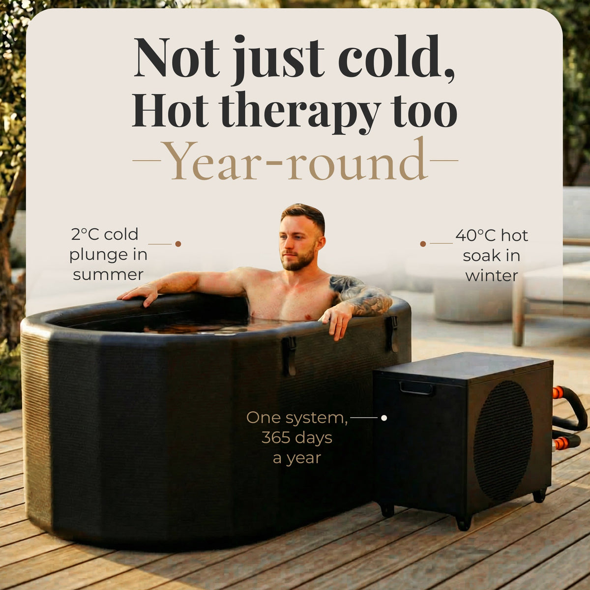 Nicebeam Cryo Pro XXL hot and cold therapy for year-round use