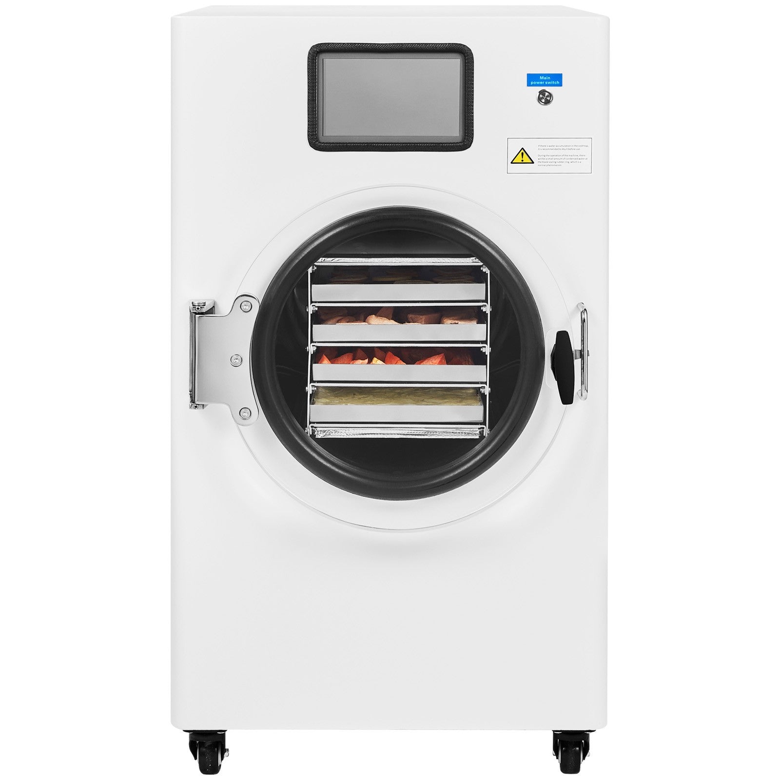 Vacuum Freeze Dryer 4-Layer Fruit Vegetable Freeze Drying Machine W/ Pump White