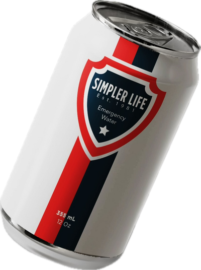 Simpler Life Emergency Canned Drinking Water, 100-Year Shelf Life