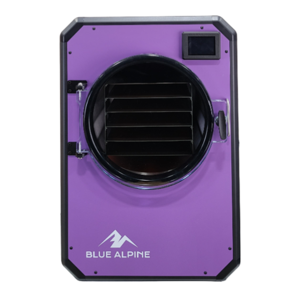 Blue Alpine Medium Elite freeze dryer in purple, front view