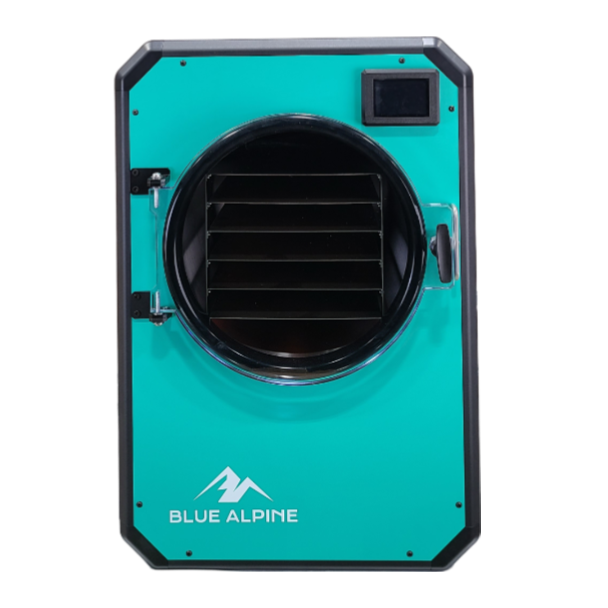 Blue Alpine Medium Elite freeze dryer in teal, front view