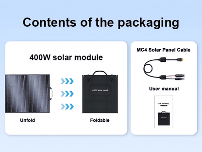 Folding Solar Panels 200w / 400w