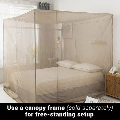SYB Faraday bed canopy on a free-standing canopy frame